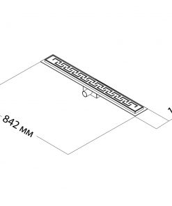 Duschrinne RX 800 mm Zeichnung