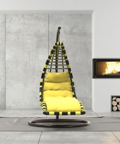 Hängeliege aus Polyrattan mit Gestell