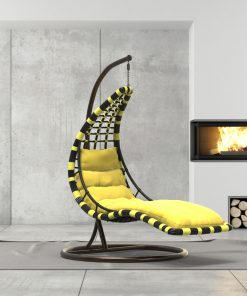 Hängeliege aus Polyrattan mit Gestell
