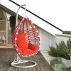 Hängesessel aus Polyrattan mit Gestell