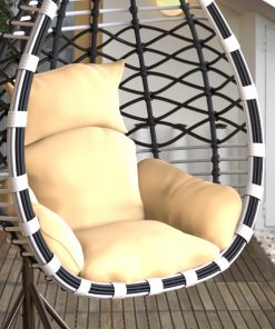 Hängesessel aus Polyrattan mit Gestell