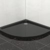 duschtasse viertelkreis schwarz